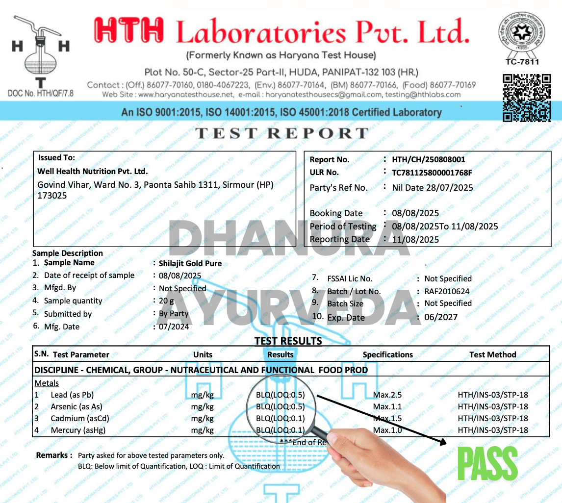 Premium Shilajit Gold Resin -85+ Minerals, 75% Fulvic Acid (20 Gram)